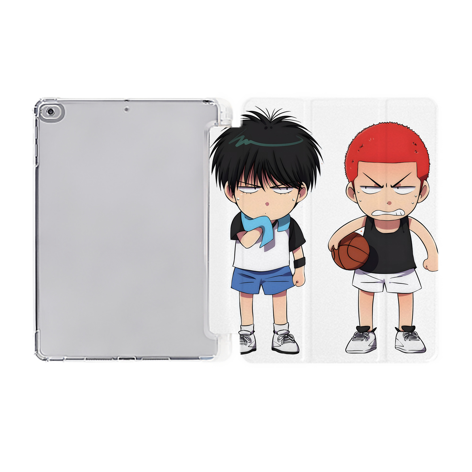 （画像用） SLAM DUNK／スラムダンク IPad ケース ペン収納付き 三つ折りスタンド PUレザー×シリコン 対応機種9.5/10.5/10.9インチ